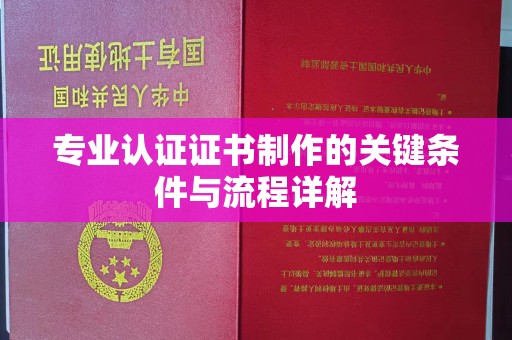 城关专业认证证书制作的关键条件与流程详解